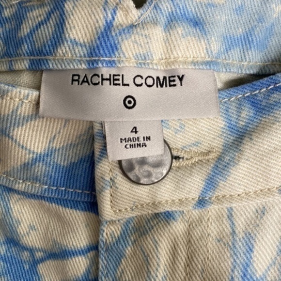 Rachel Comey Blue Marbled High Rise Tapered 80s Style Jeans Target - Picture 6 of 7